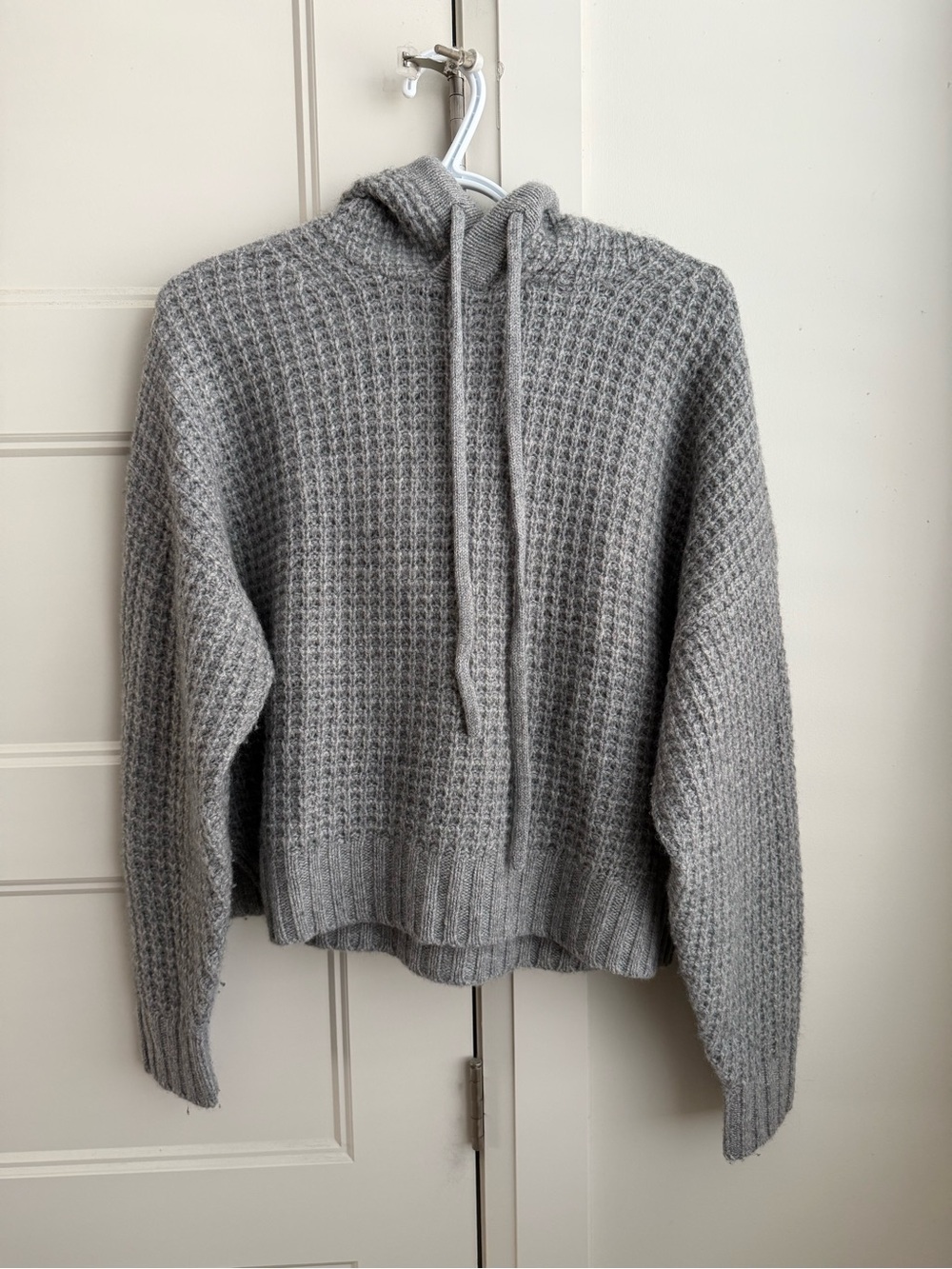 Babaton Cashmere Waffle Knit Hoodie